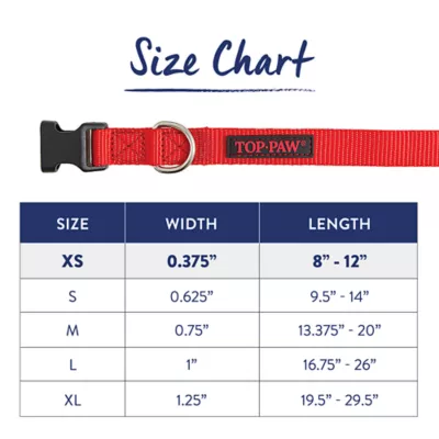 Product Top Paw® Signature Adjustable Dog Collar