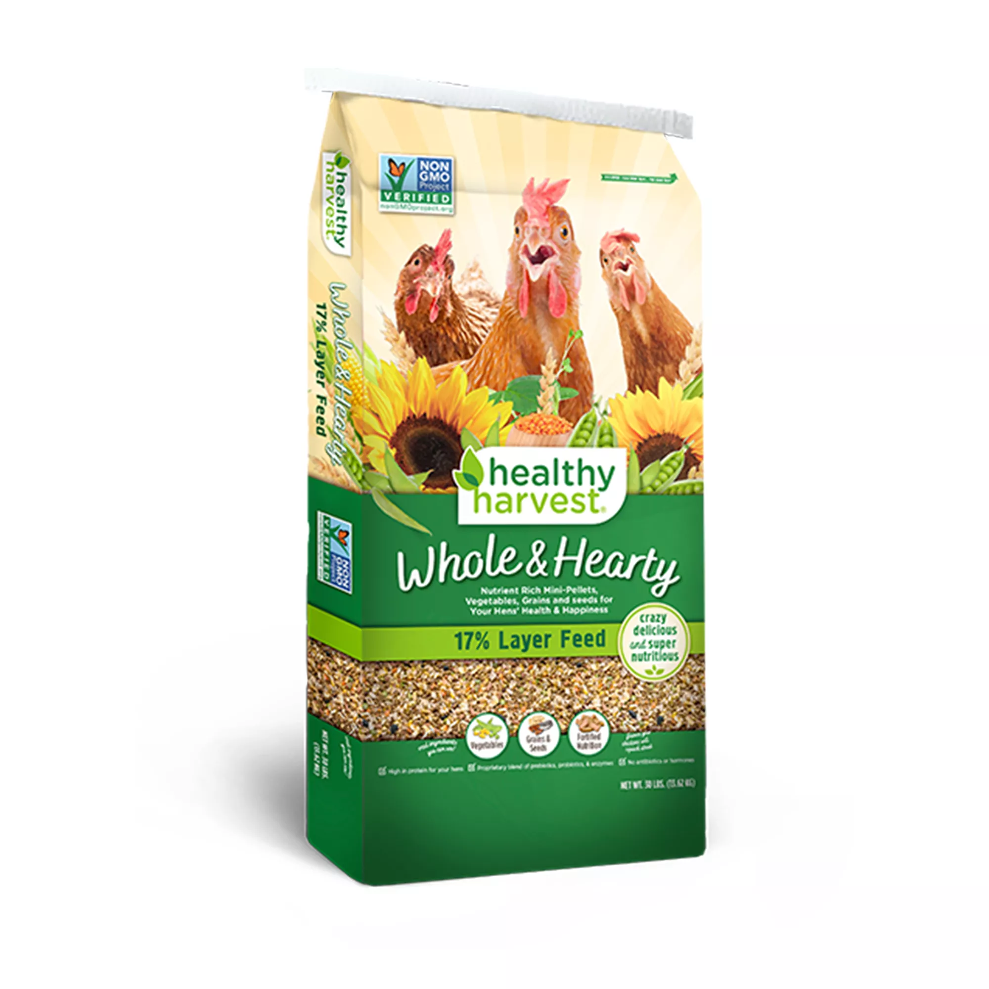 Healthy Harvest® Whole & Hearty Non-GMO Layer Feed