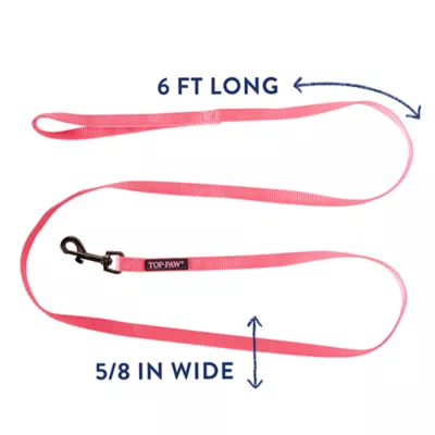 Product Top Paw® Nylon Dog Leash: 6-ft long