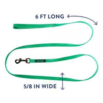 Product Top Paw® Nylon Dog Leash: 6-ft long