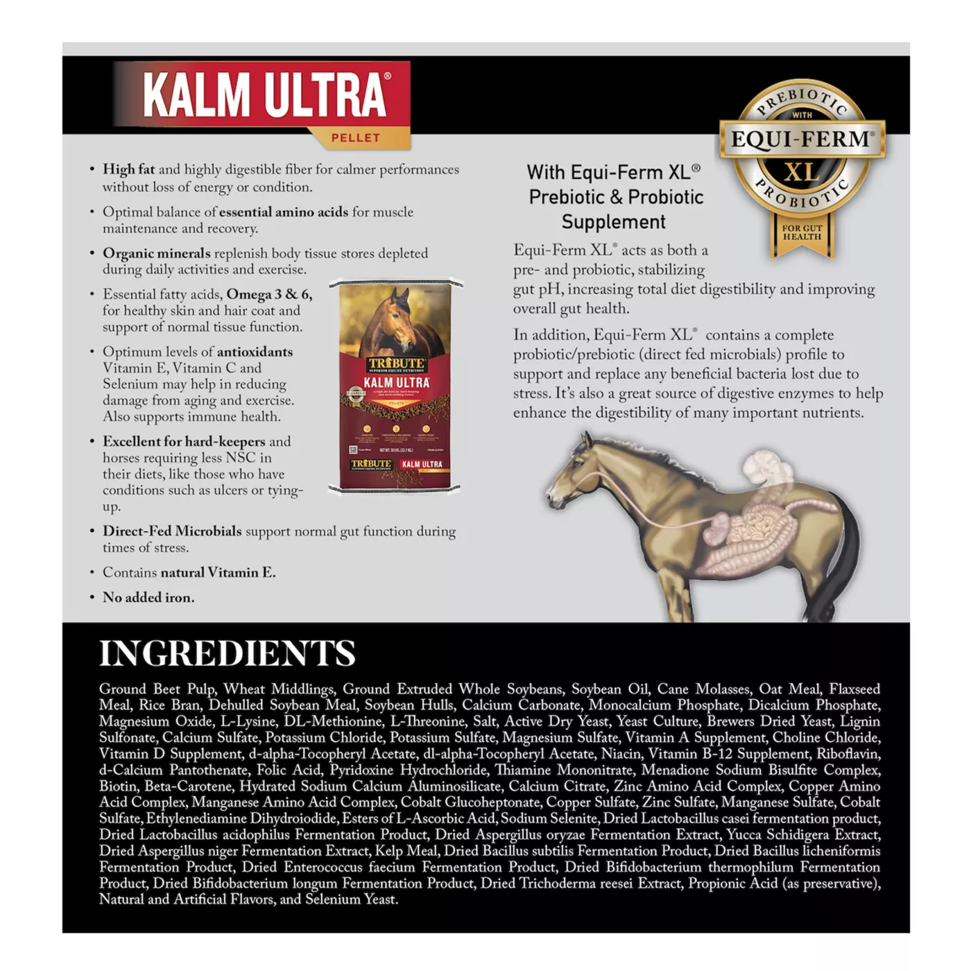 Tribute Equine Nutrition Kalm Ultra Horse Feed