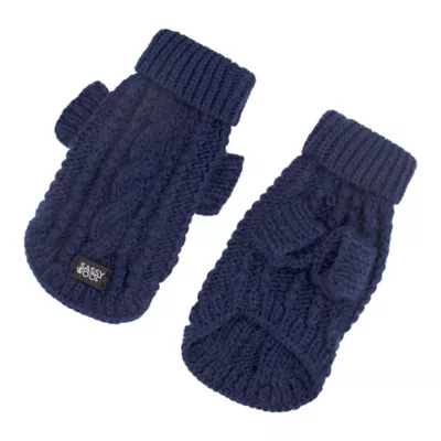 Product Sassy Woof Cable Knit Dog Sweater
