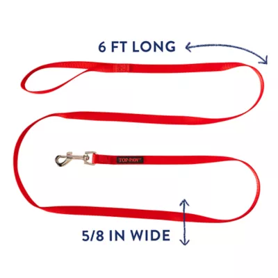 Top Paw® Standard Dog Leash, Multiple Sizes & Colors, 6' Long - Image 2