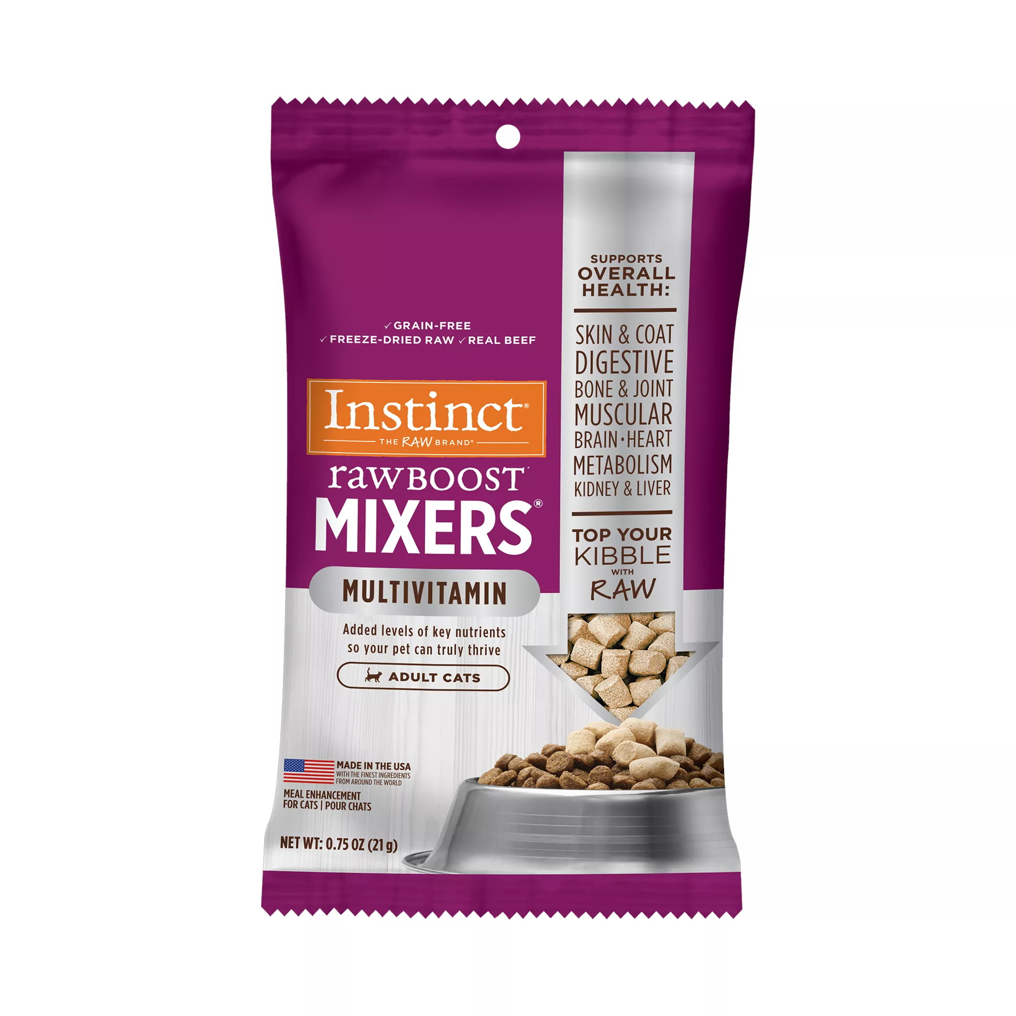 Instinct® RawBoost Mixers Adult MultiVitamin Cat Food Topper - Natural, Grain Free