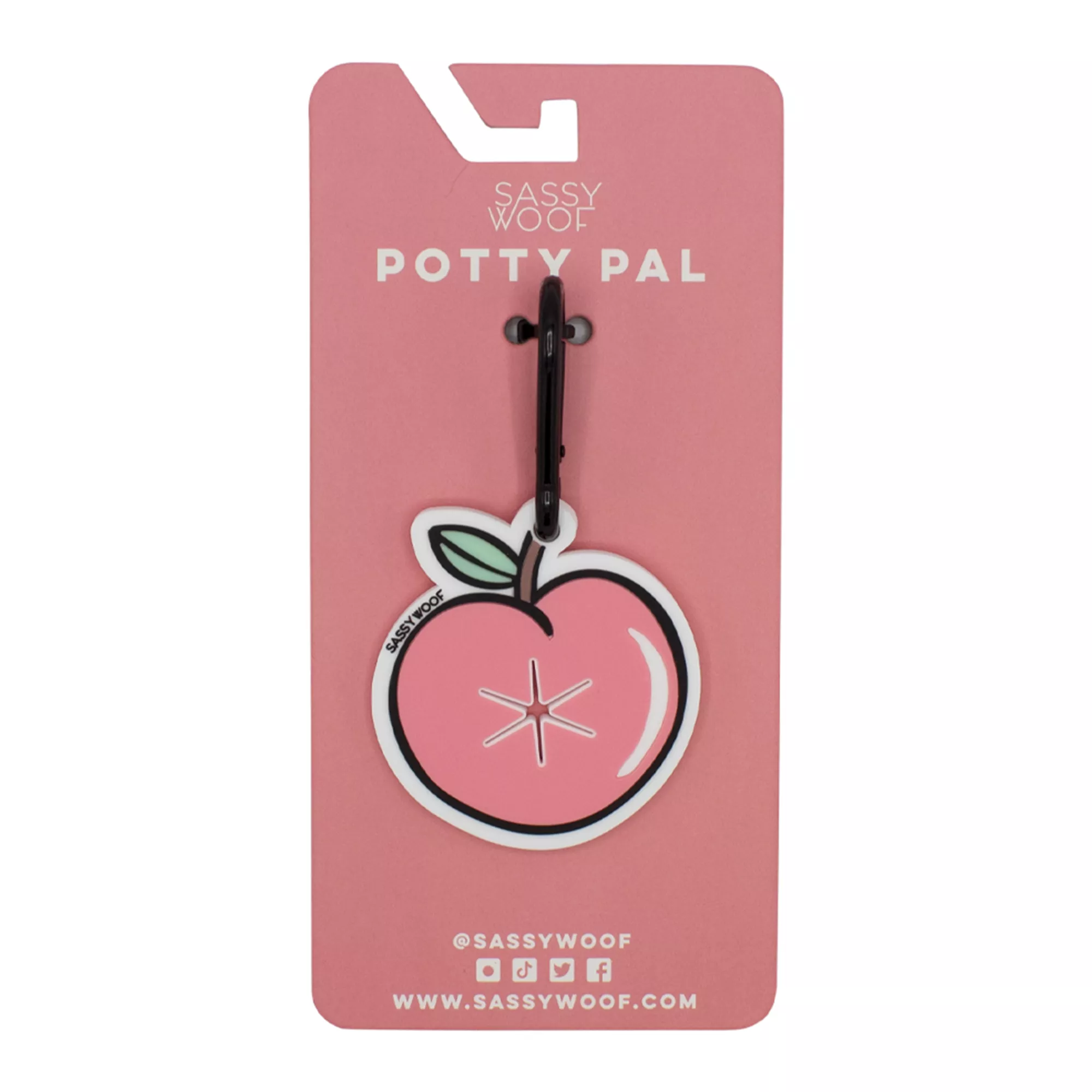Sassy Woof Peach Potty Pal Poop Bag Holder