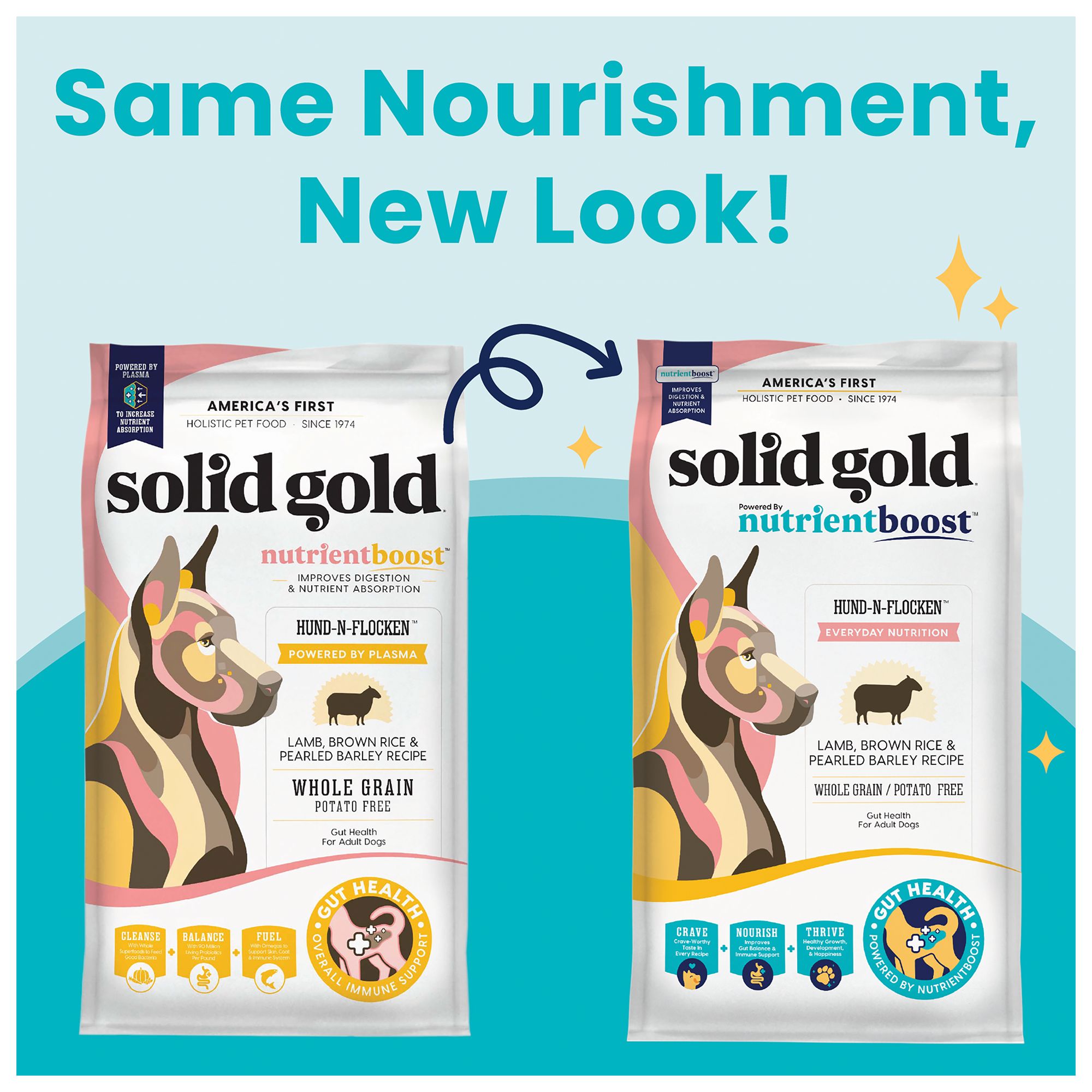 Solid beautifull Gold Hund n Flocken