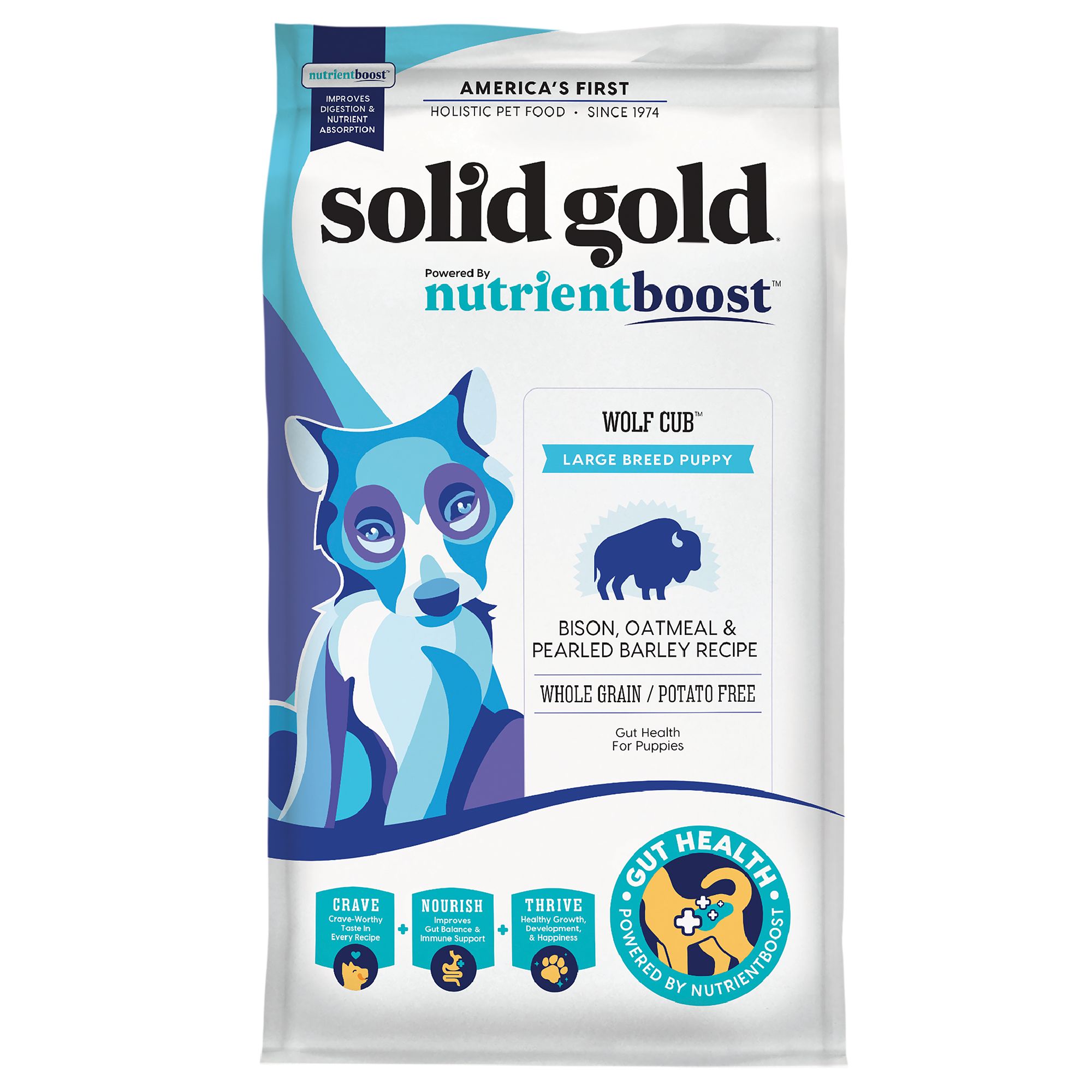 Solid gold store puppy dog food