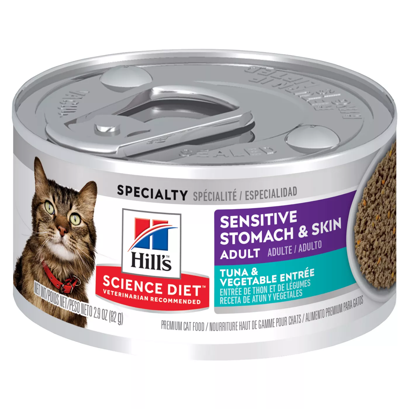 Hill s Science Diet Sensitive Stomach Skin Cat Food Tuna Vegetable Entree