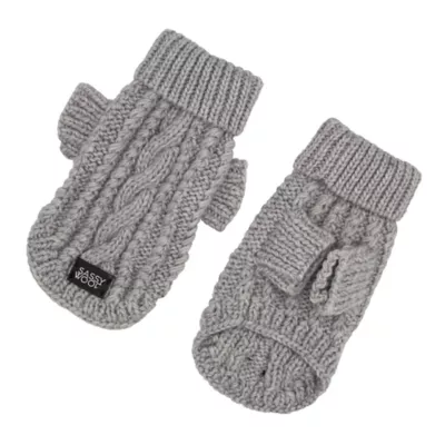 Sassy Woof Cable Knit Dog Sweater - Image 2