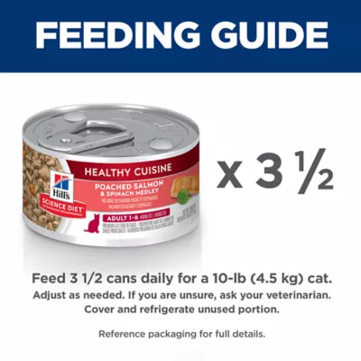 Product Hill's Science Diet Healthy Cuisine Cat Food - Salmon & Spinach Medley