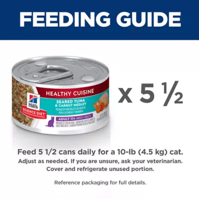 Product Hill's Science Diet Adult 11+ Healthy Cuisine Cat Food - Tuna & Carrot Medley