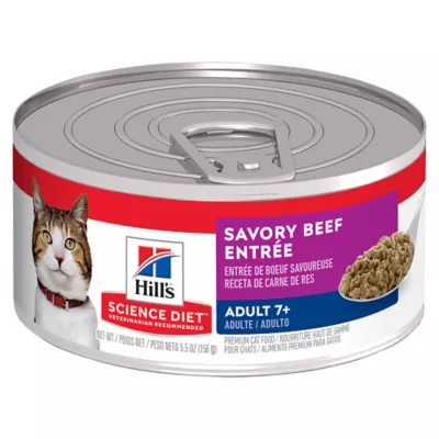 Product Hill's Science Diet Adult 7+ Cat Food - Beef Entree