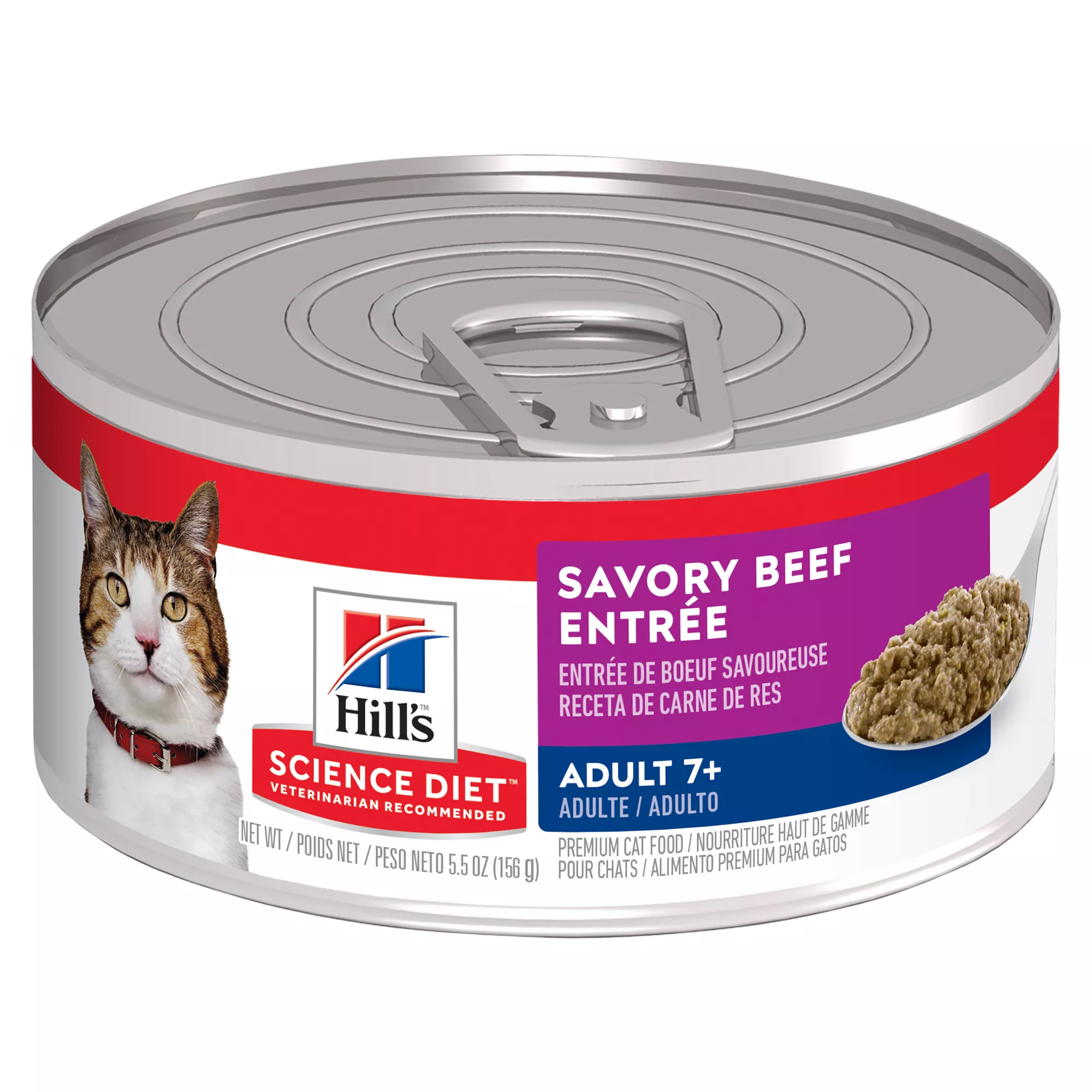 Hill's Science Diet Adult 7+ Cat Food - Beef Entree