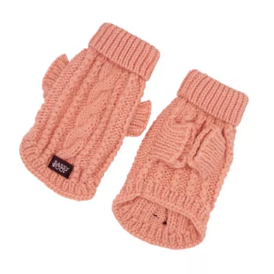 Sassy Woof Cable Knit Dog Sweater - Image 2