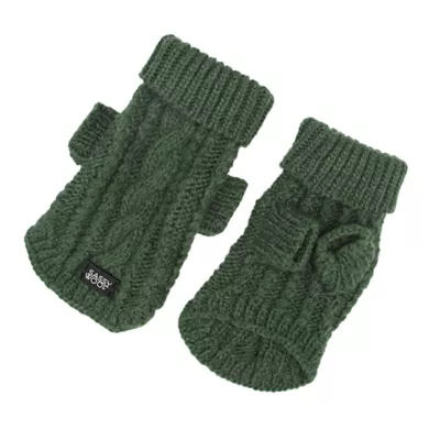 Sassy Woof Cable Knit Dog Sweater - Image 2