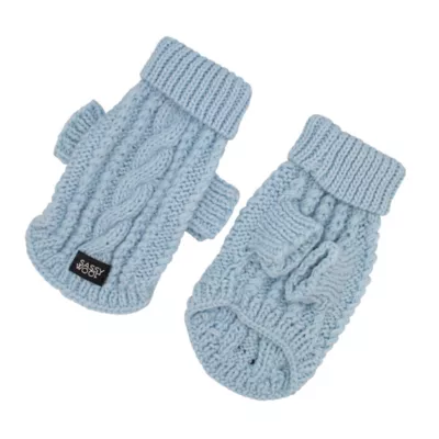 Sassy Woof Cable Knit Dog Sweater - Image 2