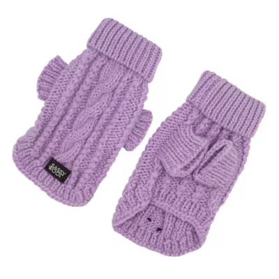 Sassy Woof Cable Knit Dog Sweater - Image 2