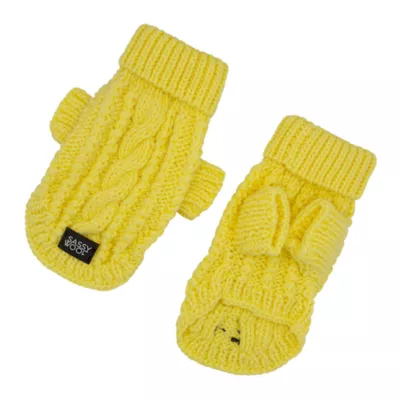 Product Sassy Woof Cable Knit Dog Sweater