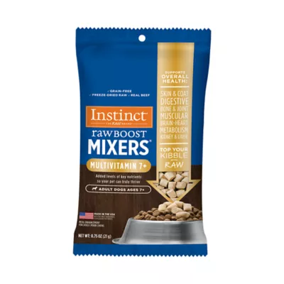 Product Instinct Raw Boost Mixers Multivitamin Freeze-Dried Senior Dog Food Topper - 0.75 Oz.