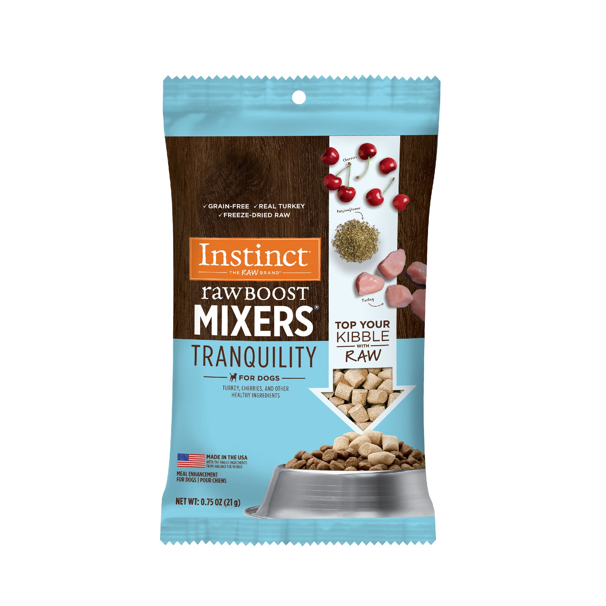 Instinct Raw Boost Mixers Tranquility Freeze Dried All Life Stages Dog Food Topper Raw Grain Free