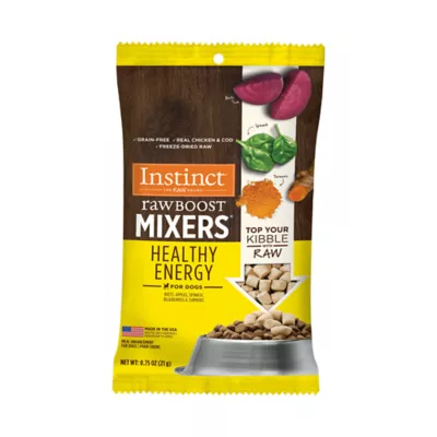 Product Instinct Raw Boost Mixers Healthy Energy Freeze-Dried All Life Stage Dog Food Topper - 0.75 Oz.