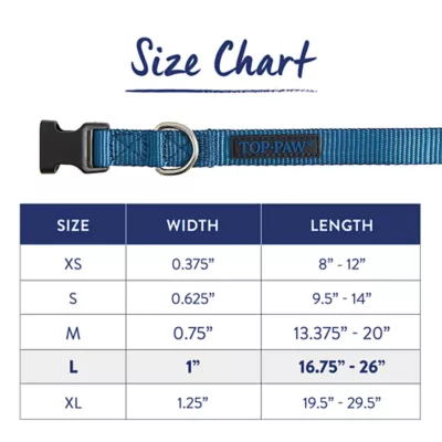 Product Top Paw® Signature Adjustable Dog Collar