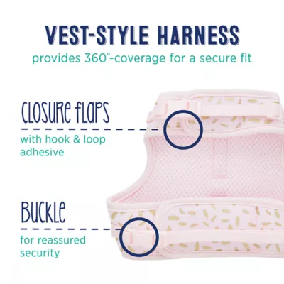 Whisker City® Pink & Gold Cat Leash & Harness Combo - Image 4