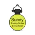 SiliDog The Silent Dog Tag Personalized Silicone Mini Circle Dog & Cat ID Tag image thumbnail 1