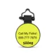 Product SiliDog The Silent Dog Tag Personalized Silicone Mini Circle Dog & Cat ID Tag