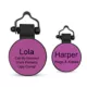 Product SiliDog The Silent Dog Tag Personalized Silicone Mini Circle Dog & Cat ID Tag