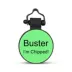 SiliDog The Silent Dog Tag Personalized Silicone Mini Circle Dog & Cat ID Tag image thumbnail 1
