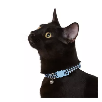 Product Whisker City® Blue Checkered Easy Release Kitten & Cat Collar