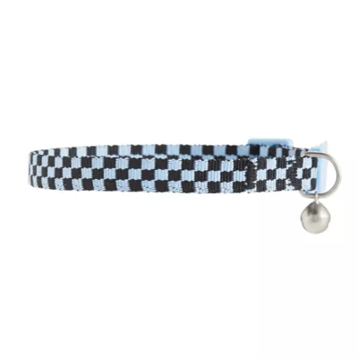 Product Whisker City® Blue Checkered Easy Release Kitten & Cat Collar