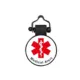 Product SiliDog The Silent Dog Tag Personalized Silicone Medical Alert Dog & Cat ID Tag