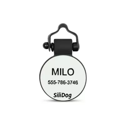 SiliDog The Silent Dog Tag Personalized Silicone Medical Alert Dog Cat ID Tag