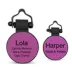SiliDog The Silent Dog Tag Personalized Silicone Mini Circle Dog & Cat ID Tag image thumbnail 3