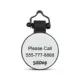 Product SiliDog The Silent Dog Tag Personalized Silicone Mini Circle Dog & Cat ID Tag