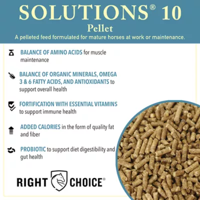 Product Right Choice® Solutions 10 Horse Feed Pellet