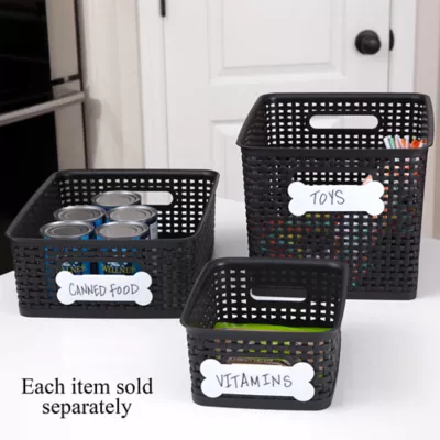 Product Paw Prints Toy Storage Bin with Dry Erase Label