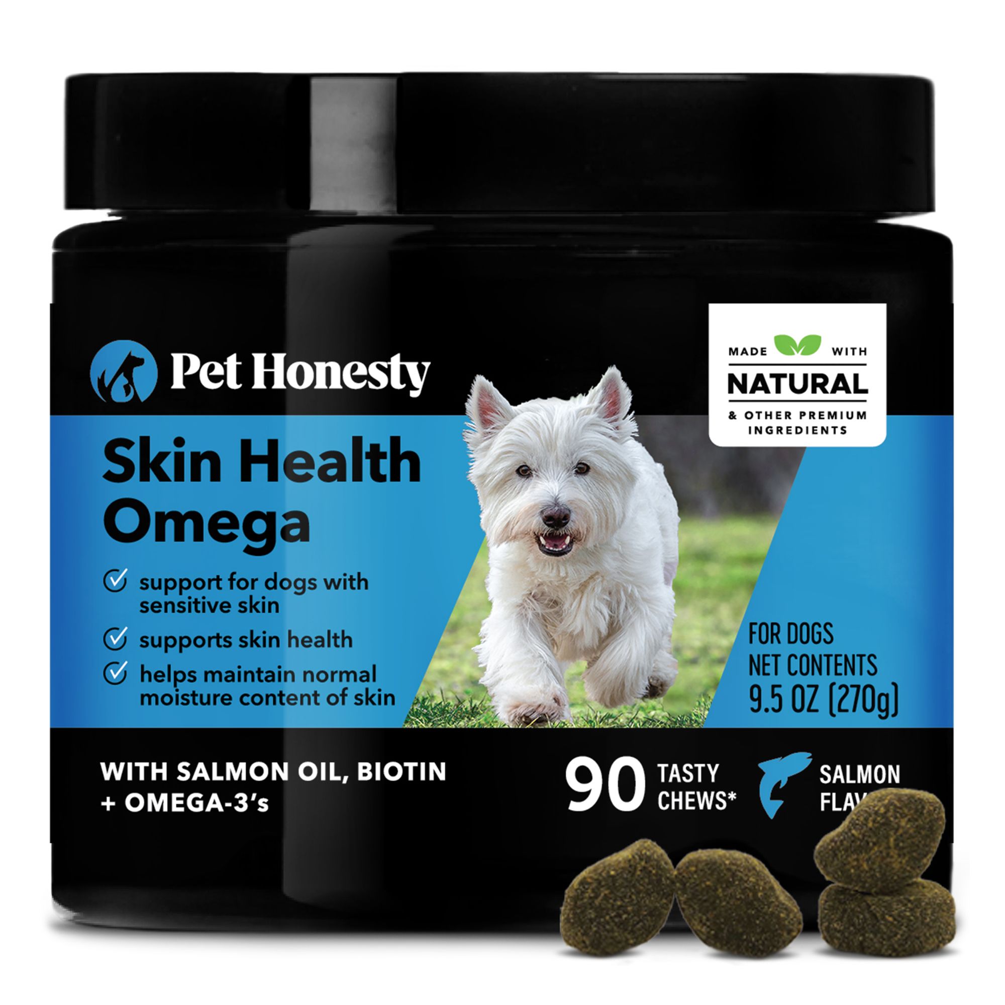 Pet Honesty Skin Health Omega Soft Chews dog Skin Coat PetSmart