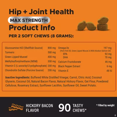 Product Pet Honesty Hip &Joint Max Strength - Soft Chews