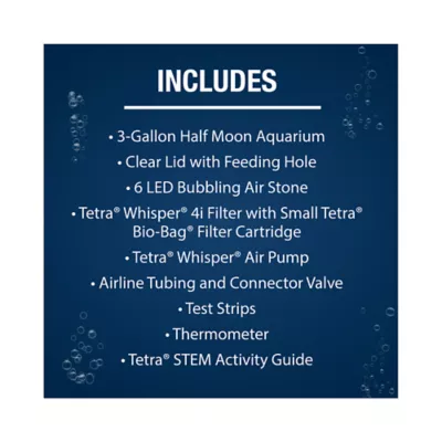 Product Tetra® 3-Gallon Half-Moon STEM Aquarium Kit