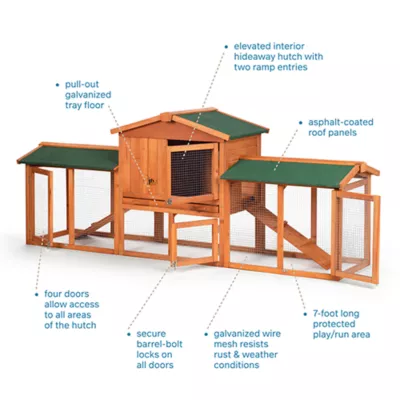 Product Prevue Pet Products Hutch with Double Run