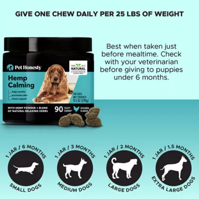 Pet Honesty Hemp Calming Soft Chews