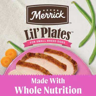 Product Merrick Lil' Plates Petite Pates Small Breed Adult Wet Dog Food - Grain Free, 3 oz