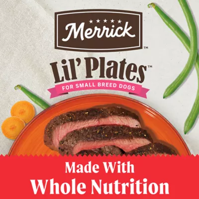 Product Merrick Lil' Plates Petite Pates Small Breed Adult Wet Dog Food - Grain Free, 3 oz