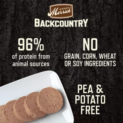 Product Merrick Backcountry Adult Dog Food - Grain Free, Beef/Chicken, 12 ct Variety Pack