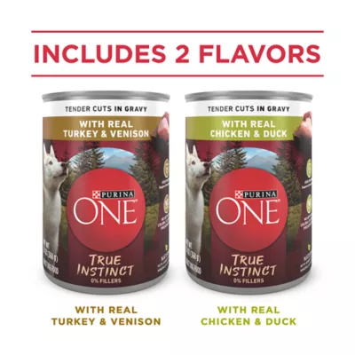 Product Purina ONE® True Instinct Adult Wet Dog Food - High-Protein, Natural, 11.65 lb., Variety Pack