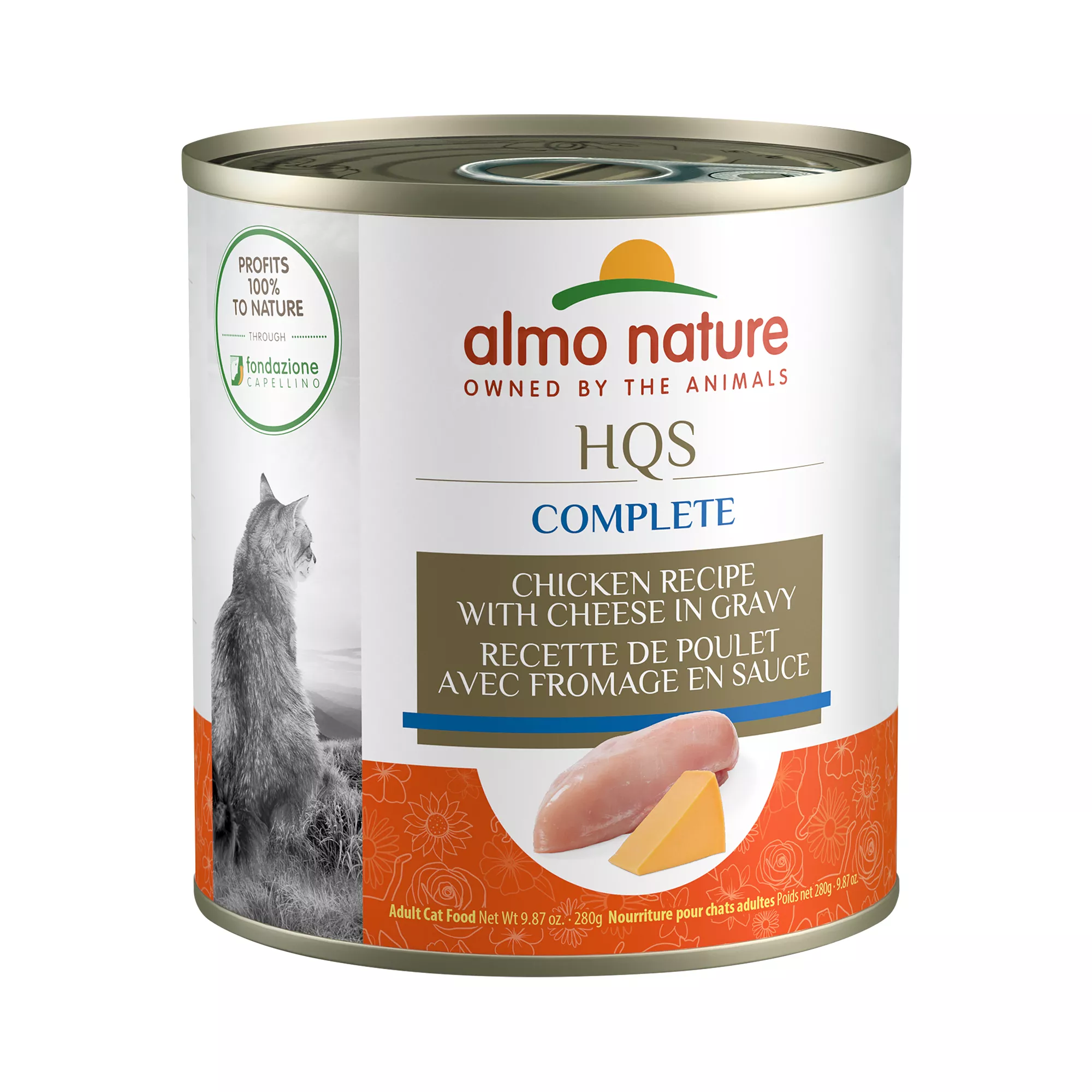 Almo Nature Wet Cat Food - Chicken Recipe with Cheese