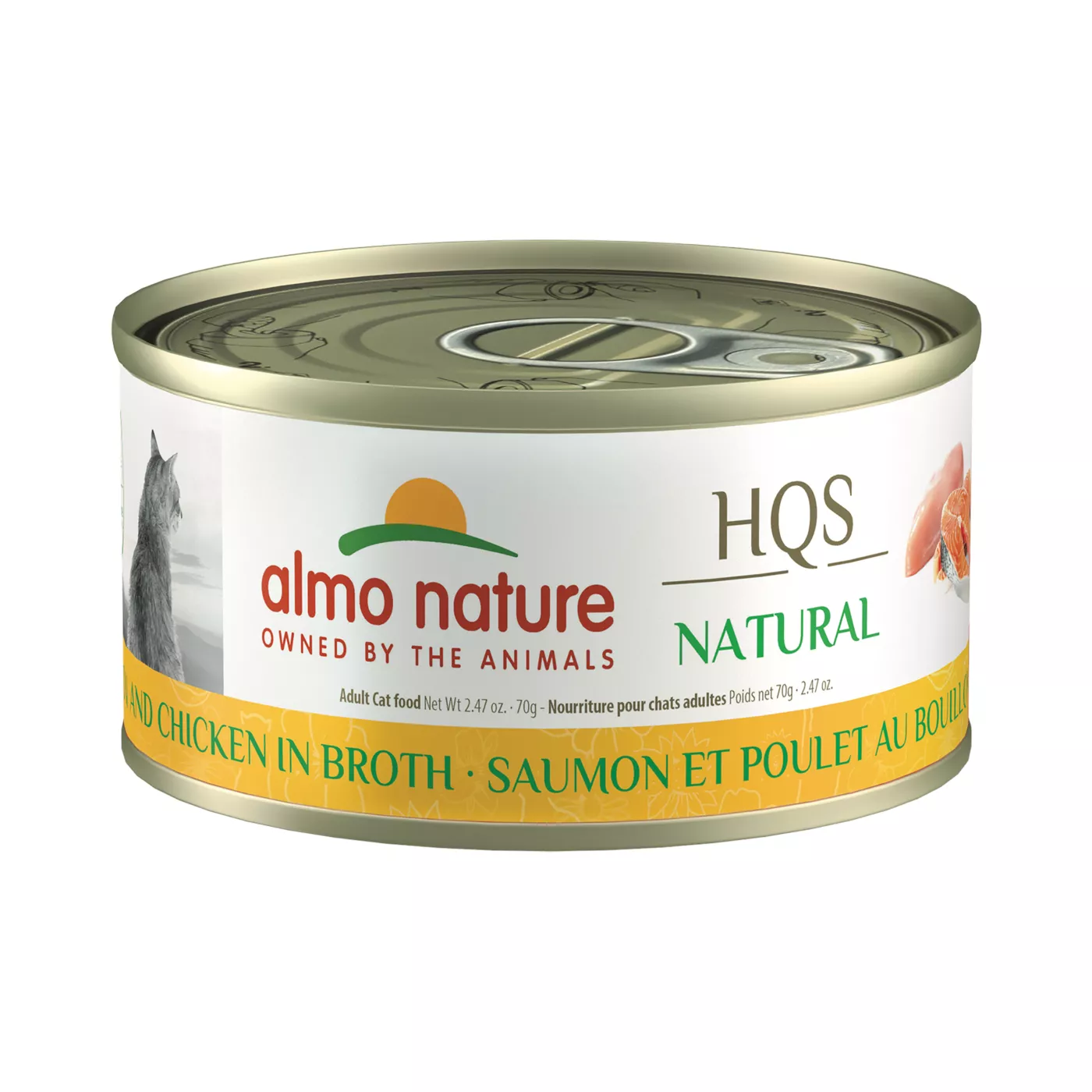 Product Almo Nature Wet Cat Food - Salmon and Chicken in Broth